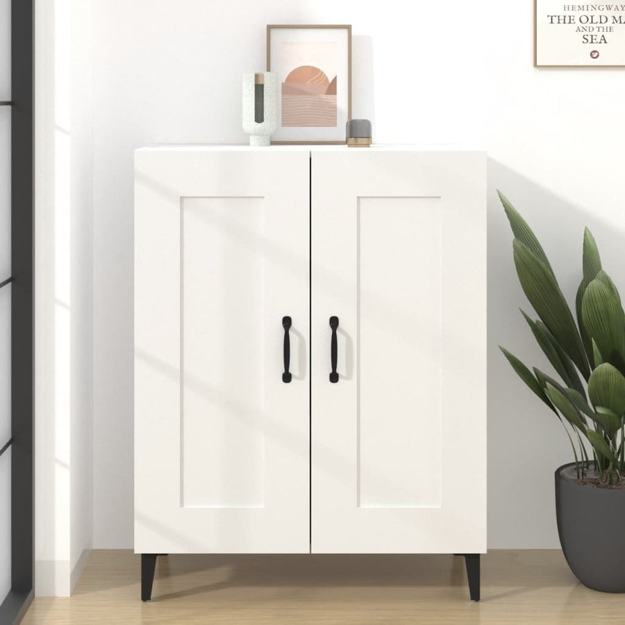 Dressoir 69,5X34X90 Cm Bewerkt Hout Wit