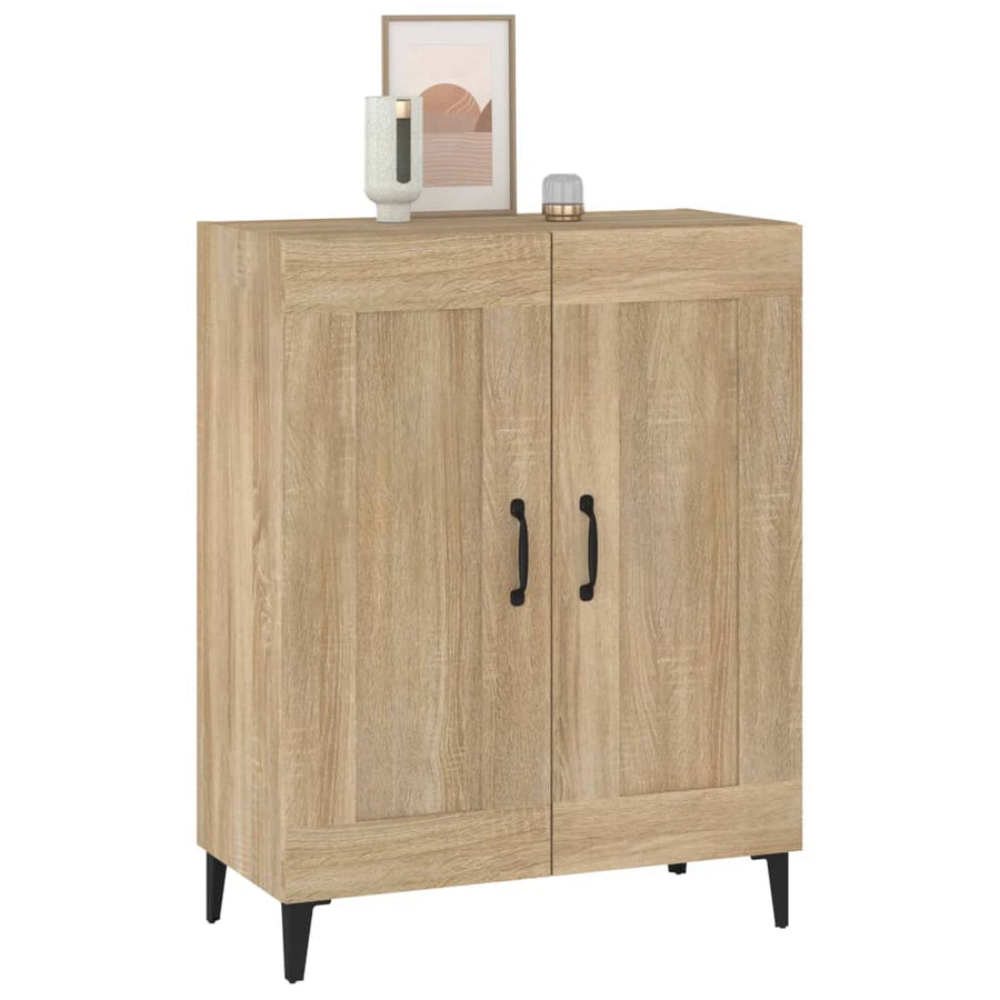Dressoir 69,5X34X90 Cm Bewerkt Hout Sonoma Eikenkleurig