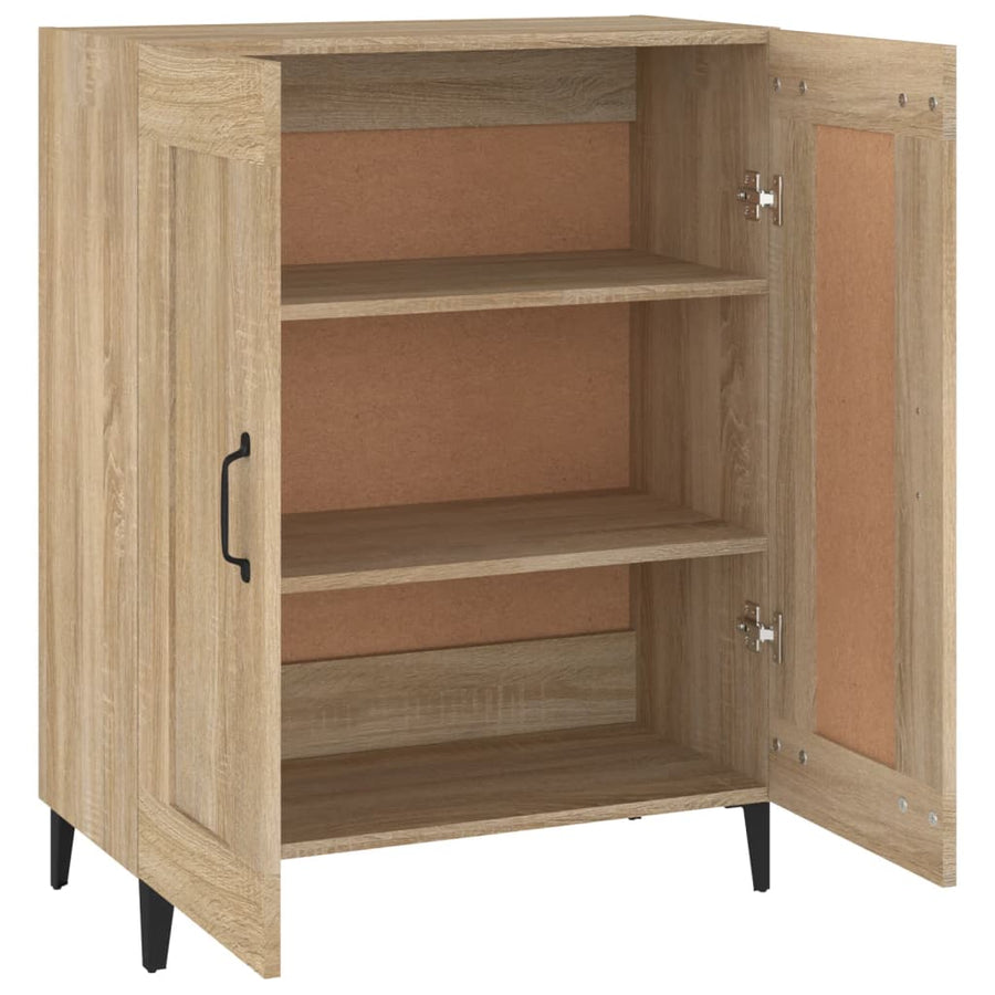Dressoir 69,5X34X90 Cm Bewerkt Hout Sonoma Eikenkleurig