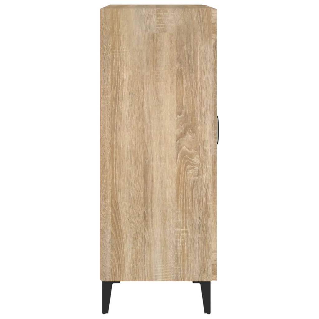 Dressoir 69,5X34X90 Cm Bewerkt Hout Sonoma Eikenkleurig