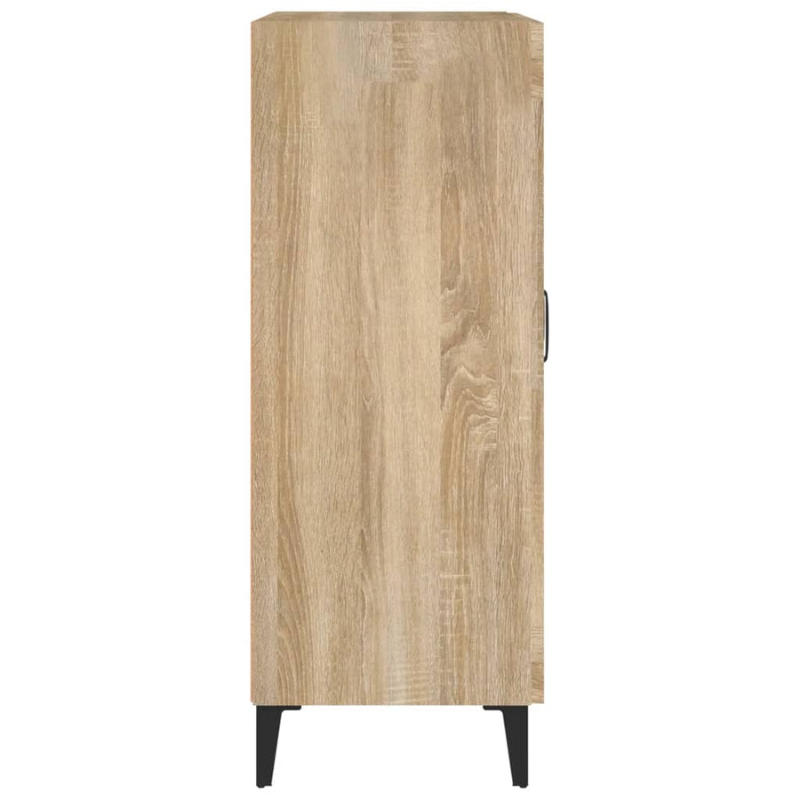 Dressoir 69,5X34X90 Cm Bewerkt Hout Sonoma Eikenkleurig