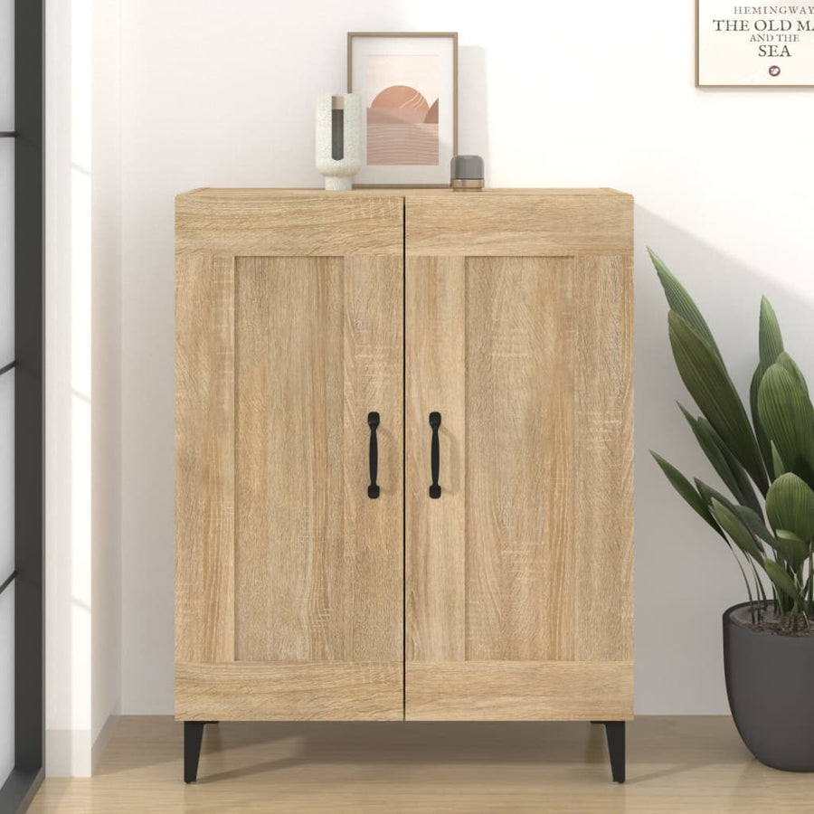Dressoir 69,5X34X90 Cm Bewerkt Hout Sonoma Eikenkleurig