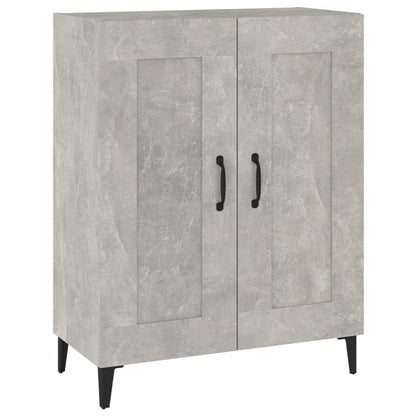 Dressoir 69,5X34X90 Cm Bewerkt Hout Betongrijs