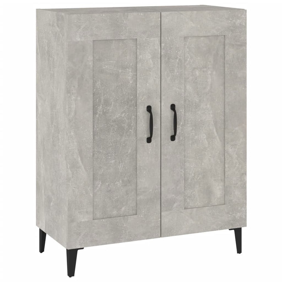 Dressoir 69,5X34X90 Cm Bewerkt Hout Betongrijs