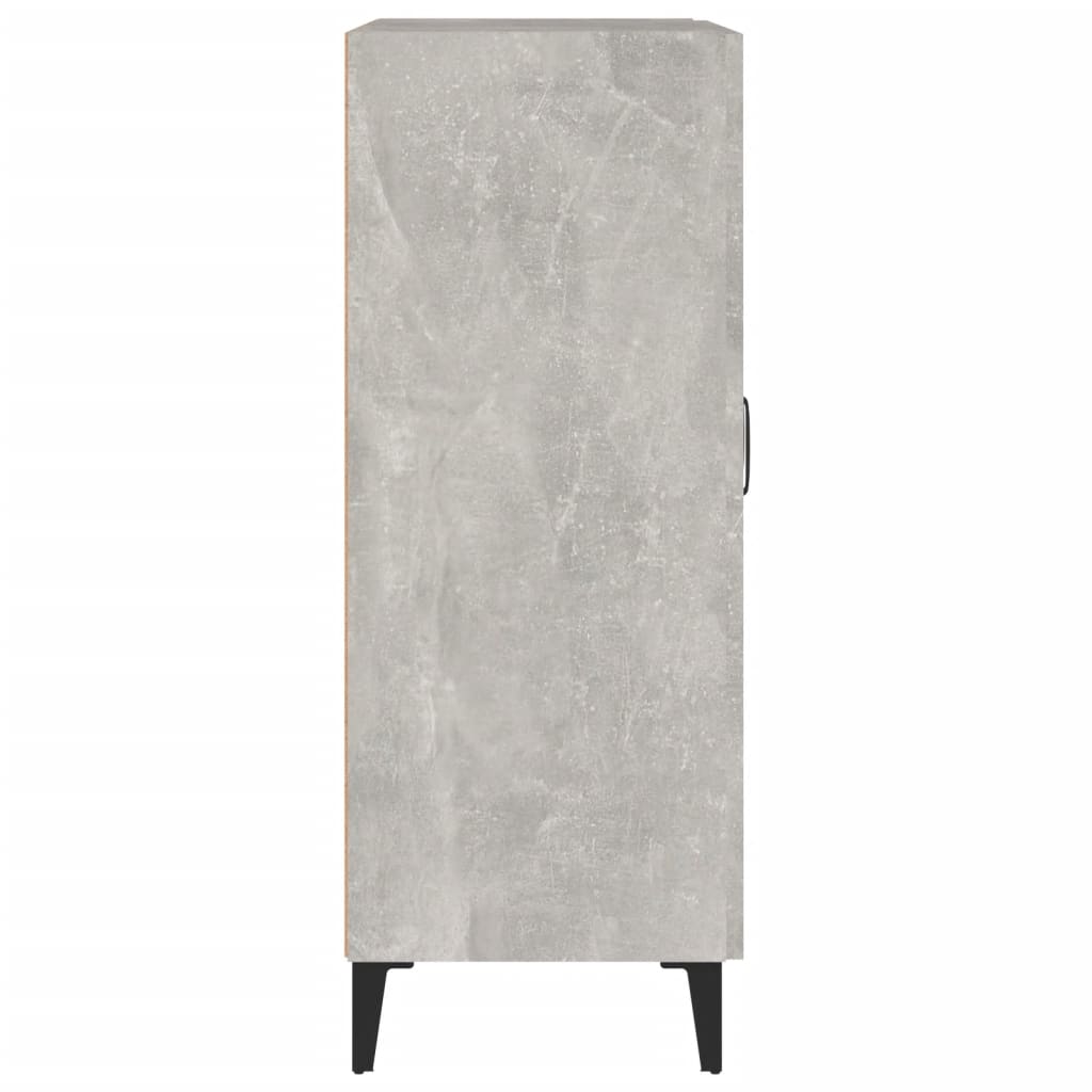 Dressoir 69,5X34X90 Cm Bewerkt Hout Betongrijs