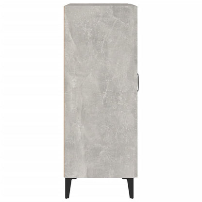 Dressoir 69,5X34X90 Cm Bewerkt Hout Betongrijs