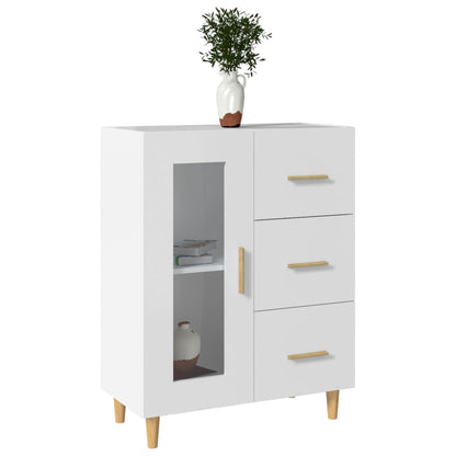 Dressoir 69,5X34X90 Cm Bewerkt Hout Wit