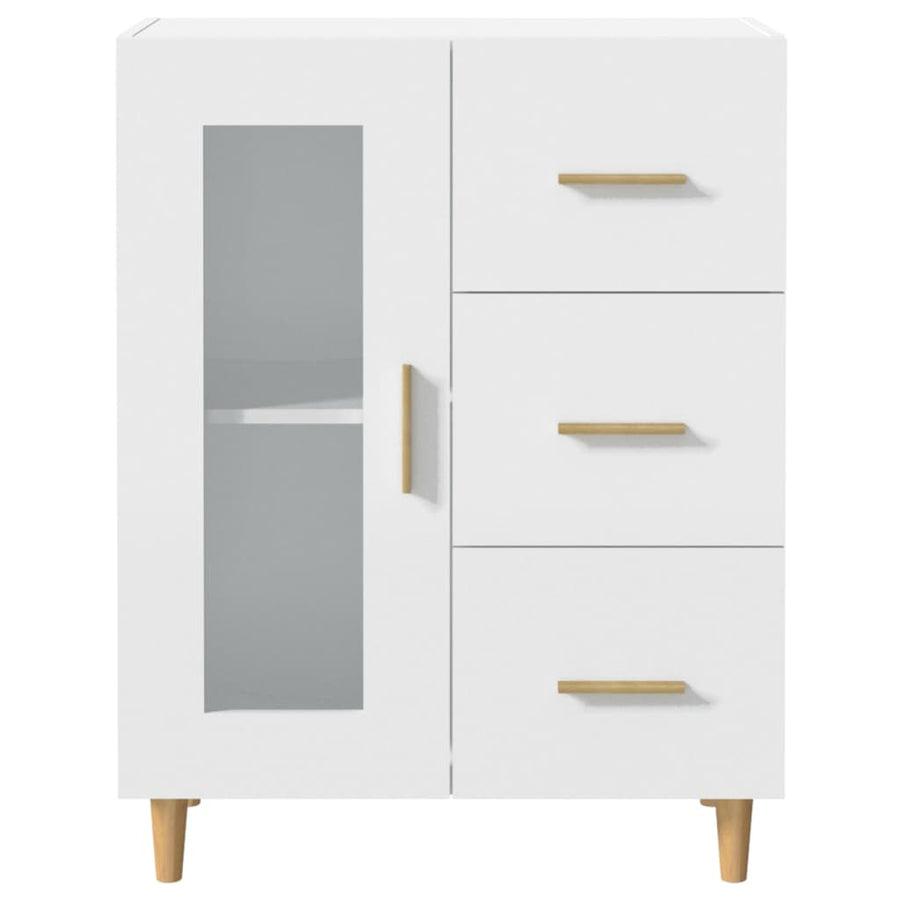 Dressoir 69,5X34X90 Cm Bewerkt Hout Wit