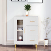 Dressoir 69,5x34x90 cm bewerkt hout wit