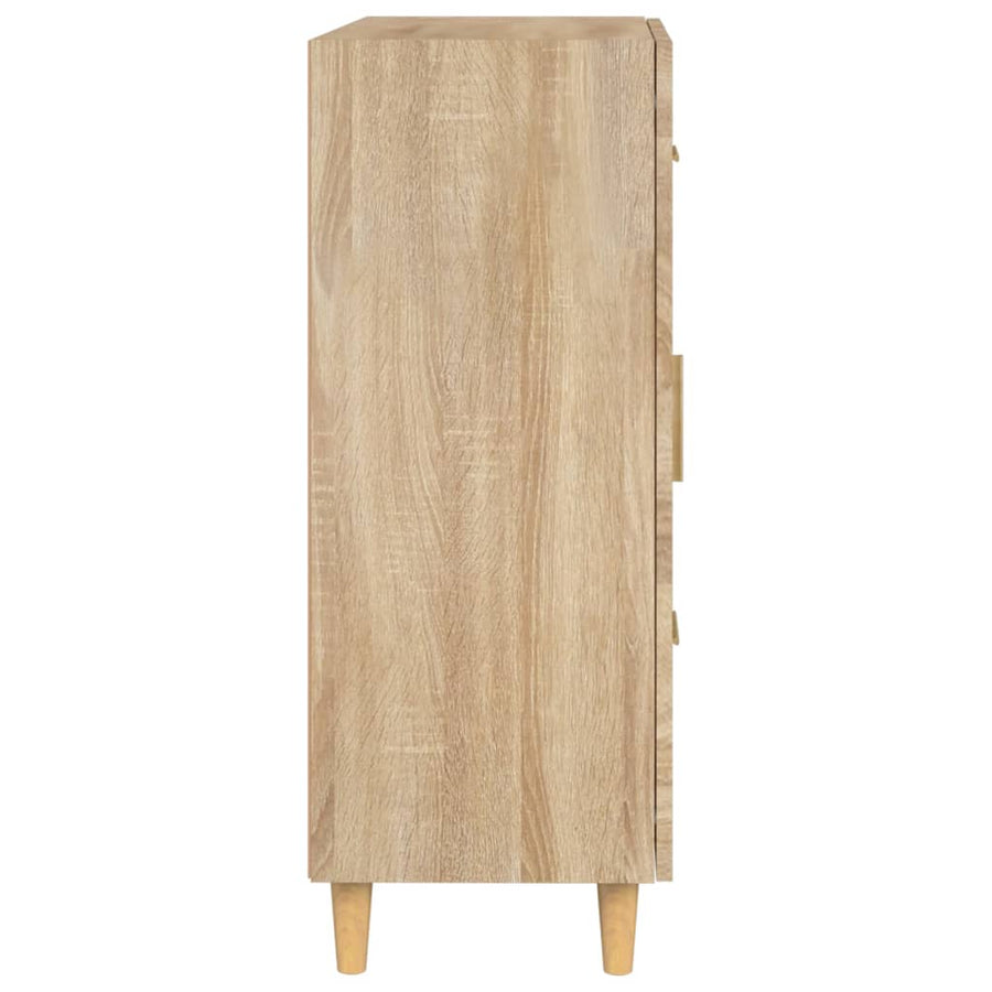 Dressoir 69,5X34X90 Cm Bewerkt Hout Kleurig Sonoma eiken