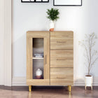 Dressoir 69,5x34x90 cm bewerkt hout sonoma eiken