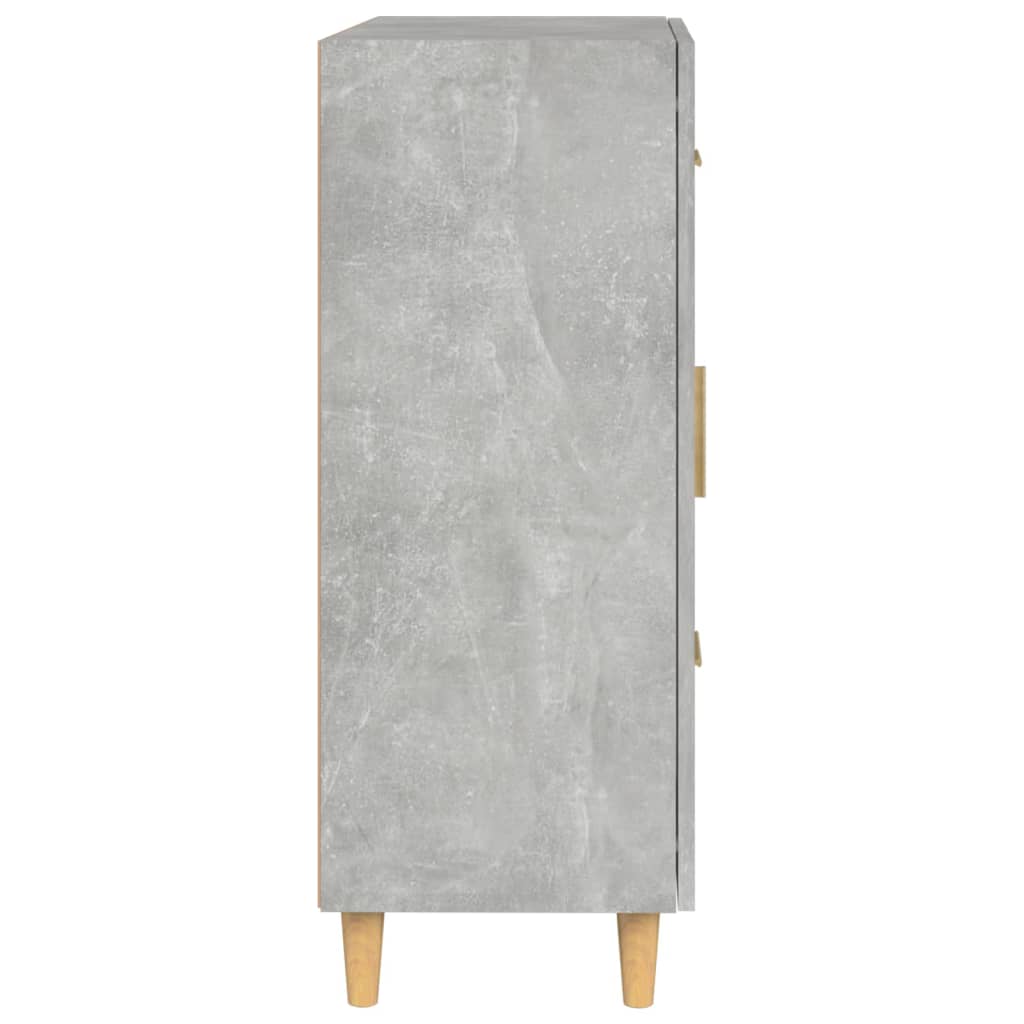 Dressoir 69,5X34X90 Cm Bewerkt Hout Betongrijs