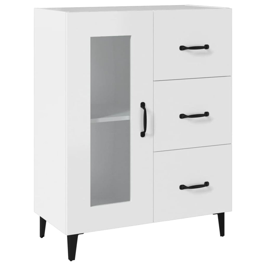 Dressoir 69,5X34X90 Cm Bewerkt Hout Wit