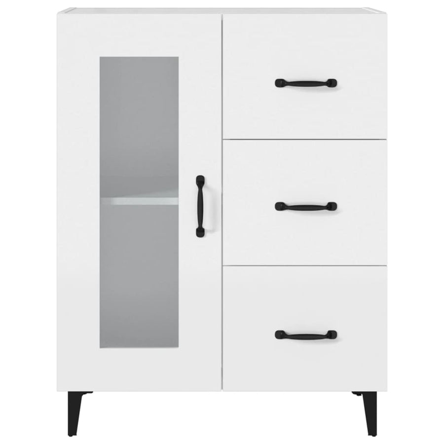 Dressoir 69,5X34X90 Cm Bewerkt Hout Wit