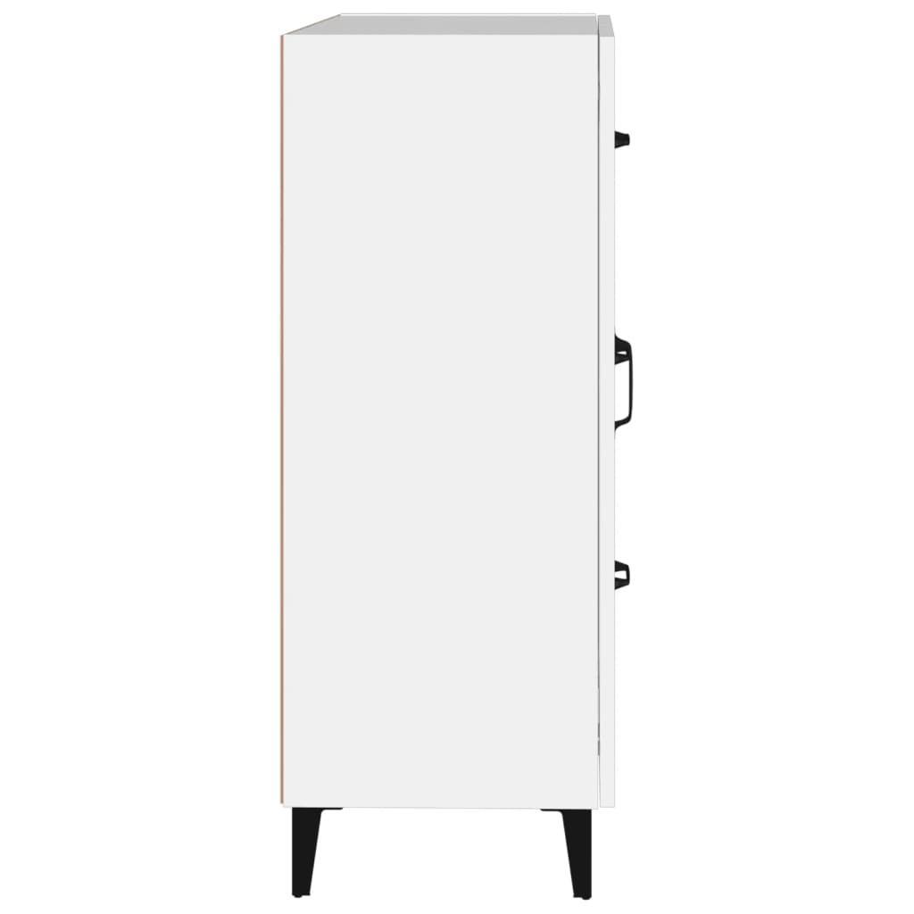 Dressoir 69,5X34X90 Cm Bewerkt Hout Wit