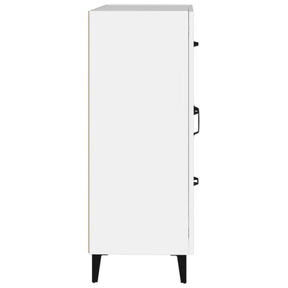 Dressoir 69,5X34X90 Cm Bewerkt Hout Wit