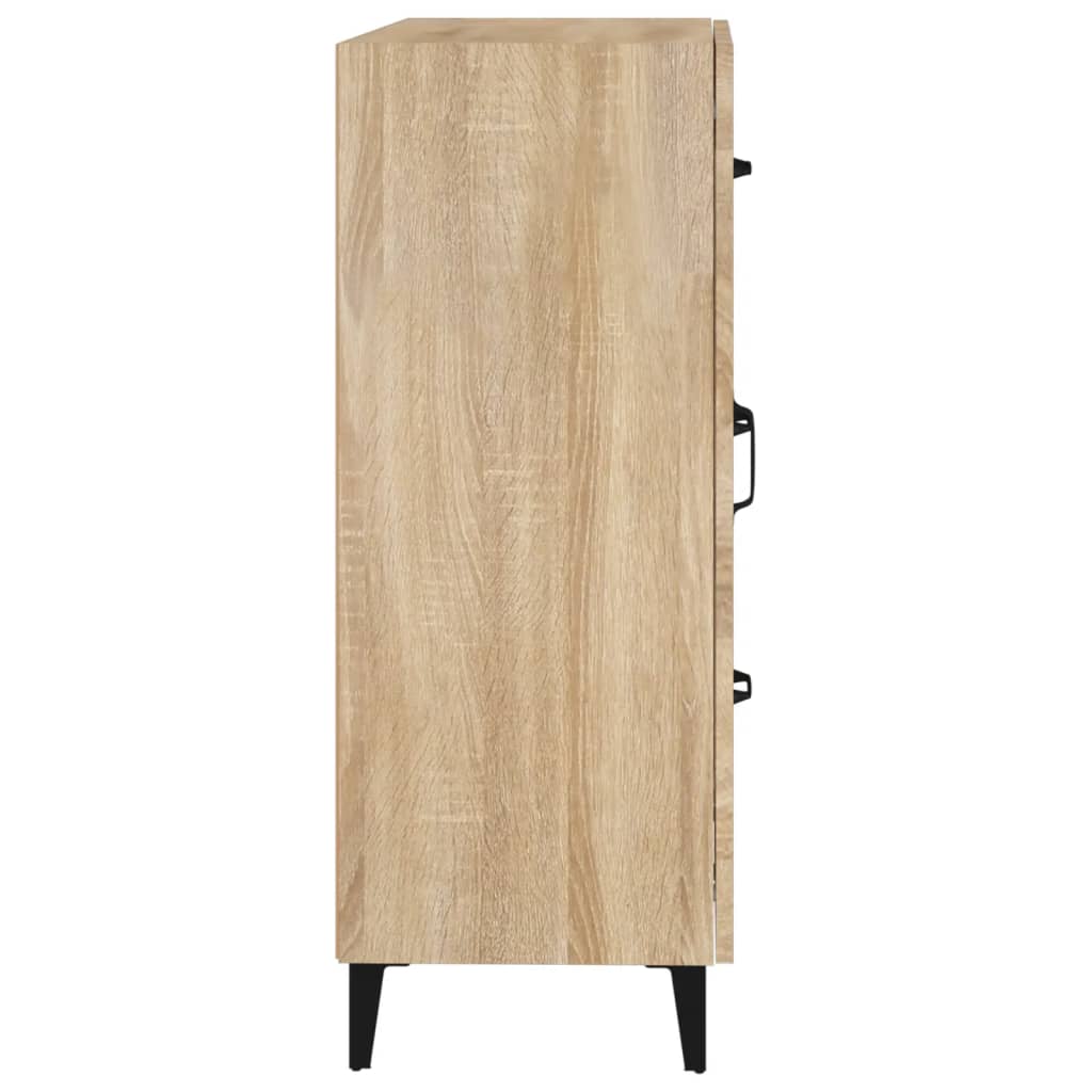 Dressoir 69,5X34X90 Cm Bewerkt Hout Kleurig Sonoma eiken