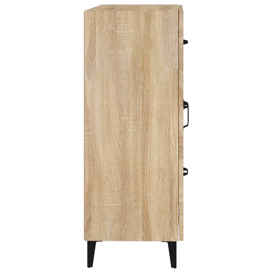 Dressoir 69,5X34X90 Cm Bewerkt Hout Kleurig Sonoma eiken