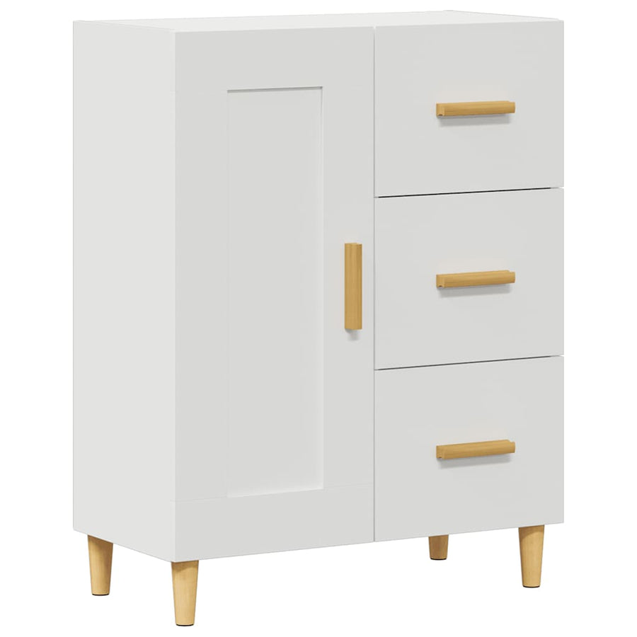 Dressoir 69,5X34X90 Cm Bewerkt Hout Wit