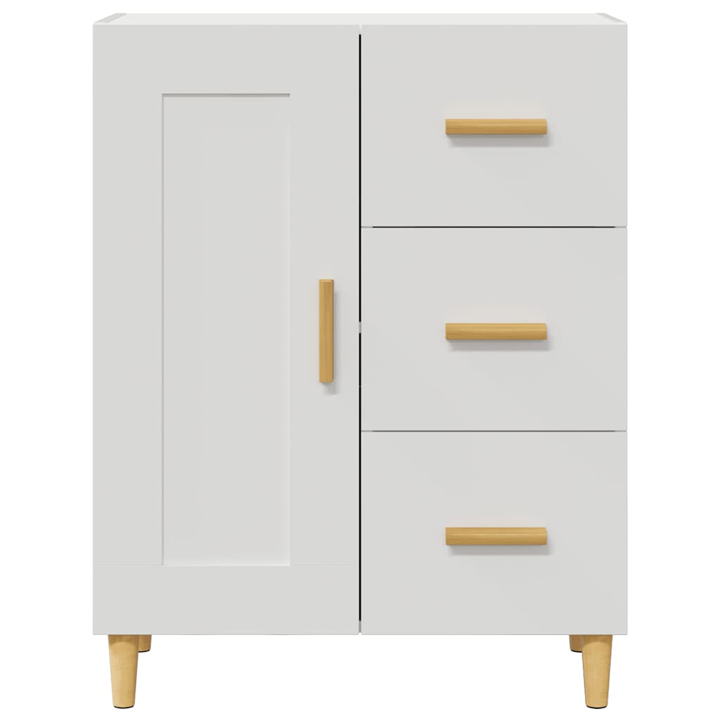 Dressoir 69,5X34X90 Cm Bewerkt Hout Wit