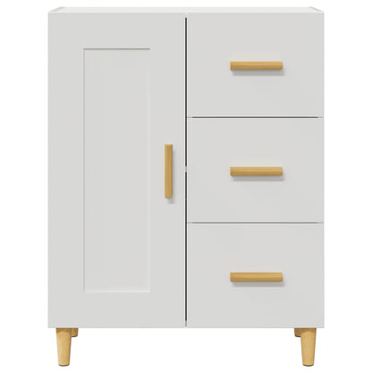 Dressoir 69,5X34X90 Cm Bewerkt Hout Wit