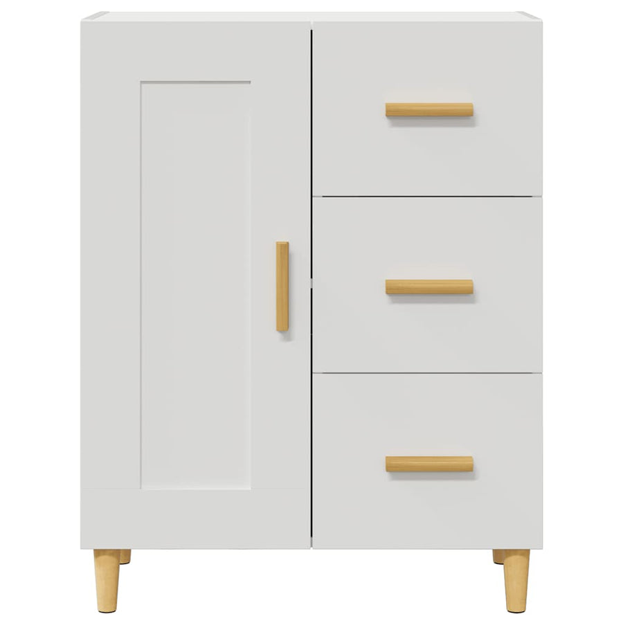 Dressoir 69,5X34X90 Cm Bewerkt Hout Wit