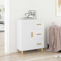 Dressoir 69,5X34X90 Cm Bewerkt Hout Wit