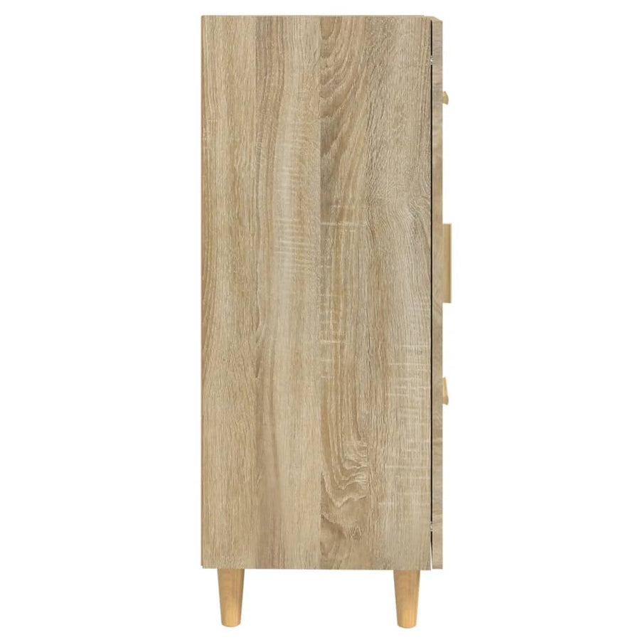 Dressoir 69,5X34X90 Cm Bewerkt Hout Sonoma Eikenkleurig