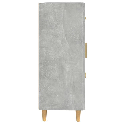 Dressoir 69,5X34X90 Cm Bewerkt Hout Betongrijs