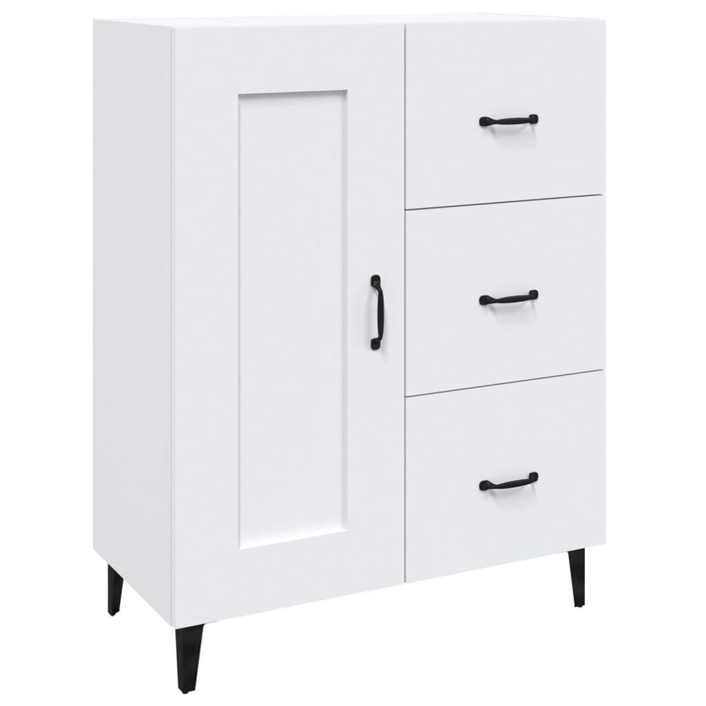 Dressoir 69,5X34X90 Cm Bewerkt Hout Wit