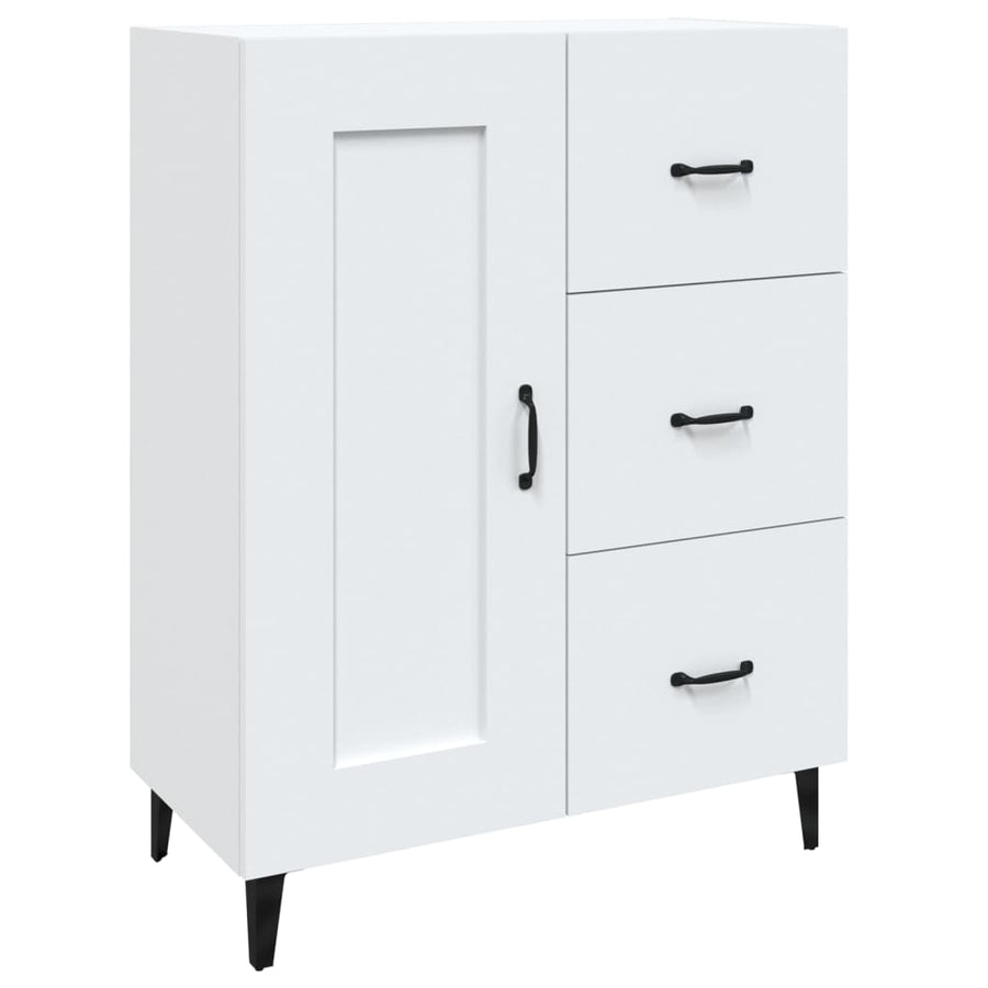 Dressoir 69,5X34X90 Cm Bewerkt Hout Wit