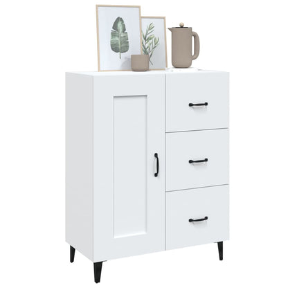 Dressoir 69,5X34X90 Cm Bewerkt Hout Wit
