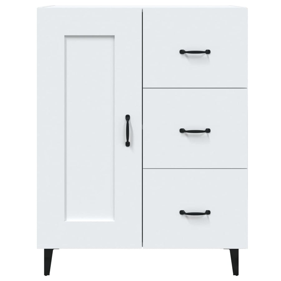 Dressoir 69,5X34X90 Cm Bewerkt Hout Wit