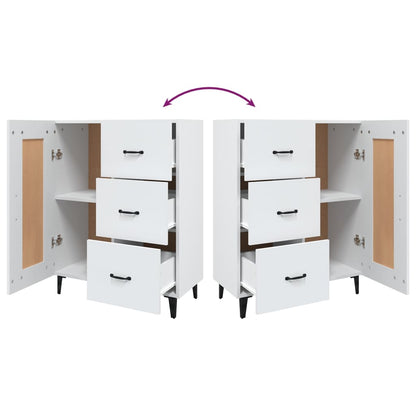 Dressoir 69,5X34X90 Cm Bewerkt Hout Wit
