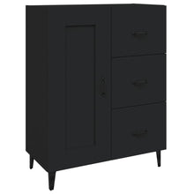 Dressoir 69,5X34X90 Cm Bewerkt Hout Zwart
