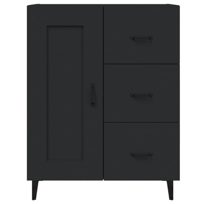 Dressoir 69,5X34X90 Cm Bewerkt Hout Zwart