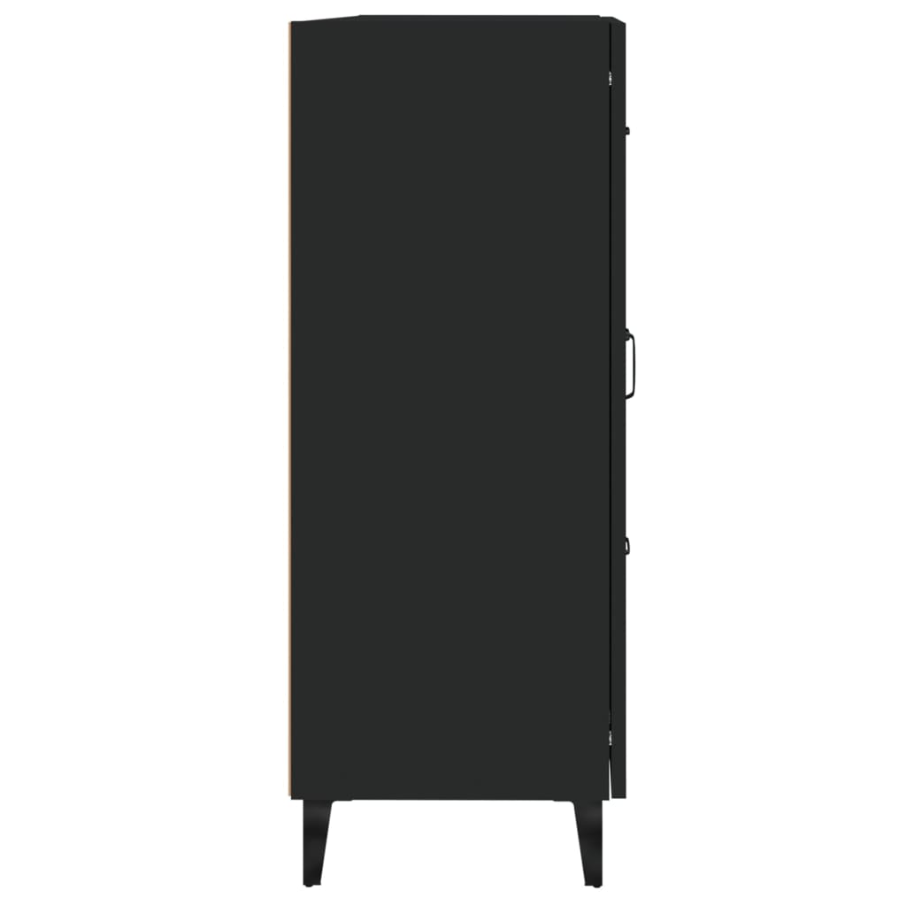 Dressoir 69,5X34X90 Cm Bewerkt Hout Zwart