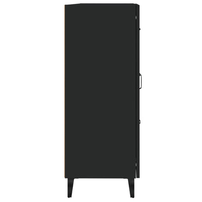 Dressoir 69,5X34X90 Cm Bewerkt Hout Zwart
