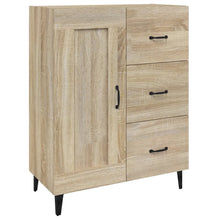 Dressoir 69,5X34X90 Cm Bewerkt Hout Sonoma Eikenkleurig