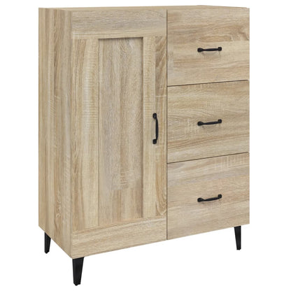 Dressoir 69,5X34X90 Cm Bewerkt Hout Sonoma Eikenkleurig