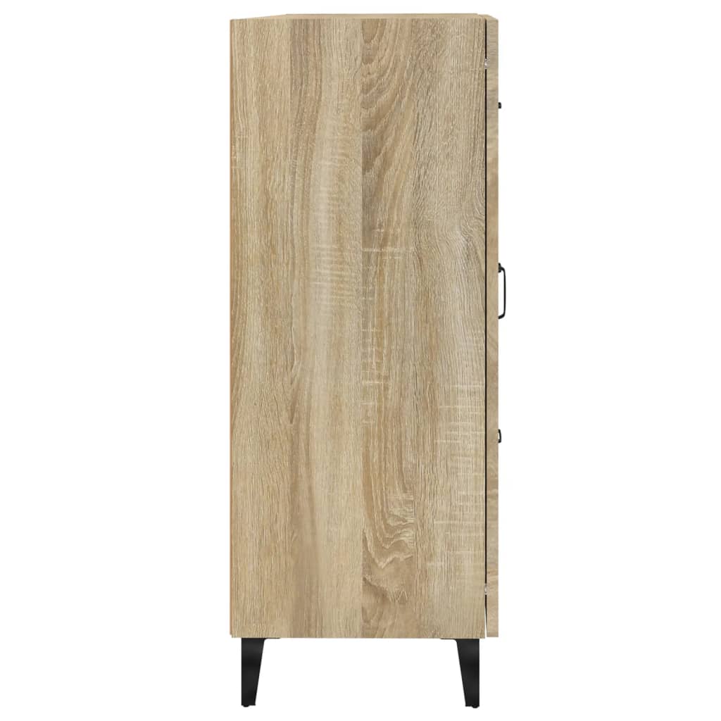 Dressoir 69,5X34X90 Cm Bewerkt Hout Sonoma Eikenkleurig