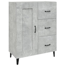 Dressoir 69,5X34X90 Cm Bewerkt Hout Betongrijs