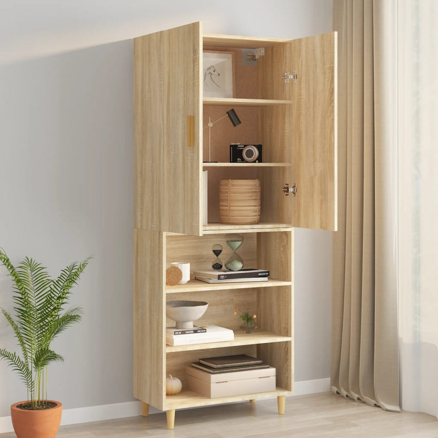 Hangkast 69,5X34X90 Cm Sonoma Eikenkleurig