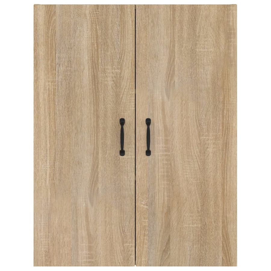 Hangkast 69,5X34X90 Cm Bewerkt Hout Sonoma Eikenkleurig