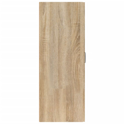 Hangkast 69,5X34X90 Cm Bewerkt Hout Sonoma Eikenkleurig