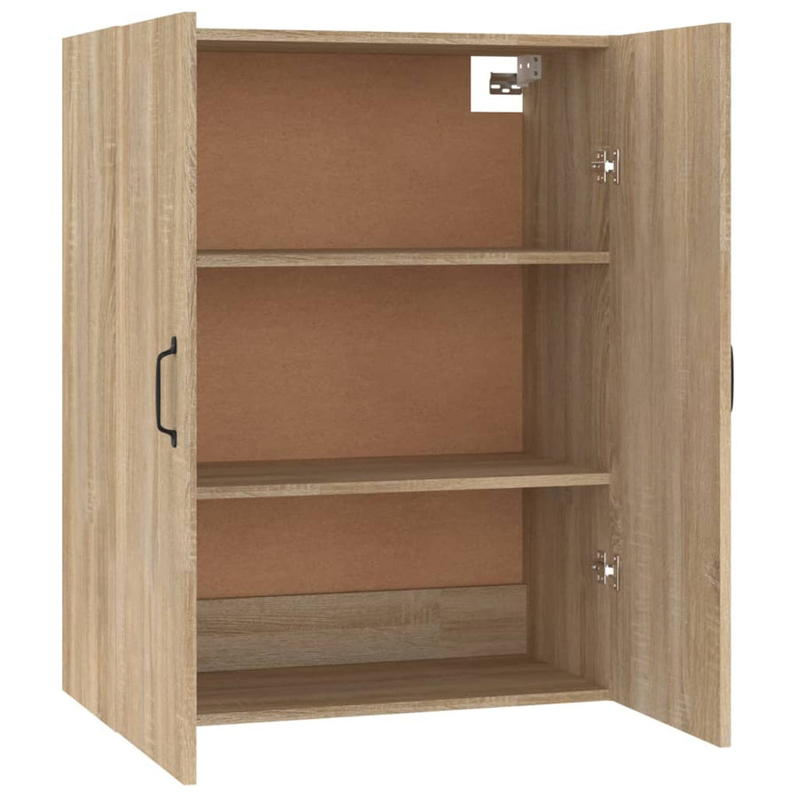 Hangkast 69,5X34X90 Cm Bewerkt Hout Sonoma Eikenkleurig