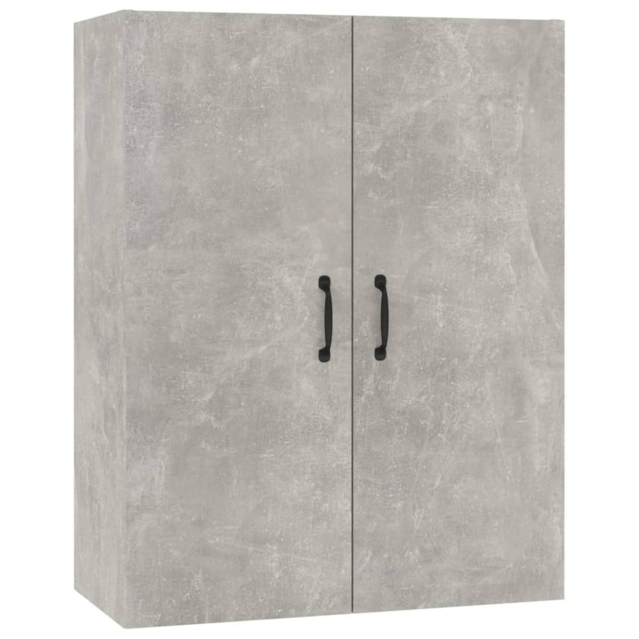 Hangkast 69,5X34X90 Cm Bewerkt Hout Betongrijs