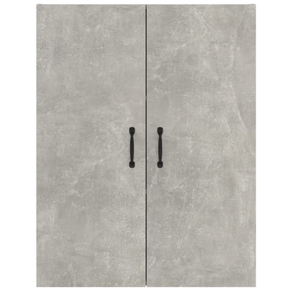 Hangkast 69,5X34X90 Cm Bewerkt Hout Betongrijs