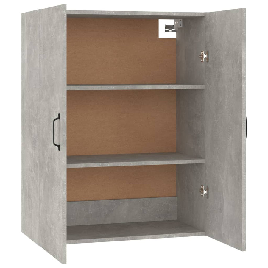 Hangkast 69,5X34X90 Cm Bewerkt Hout Betongrijs