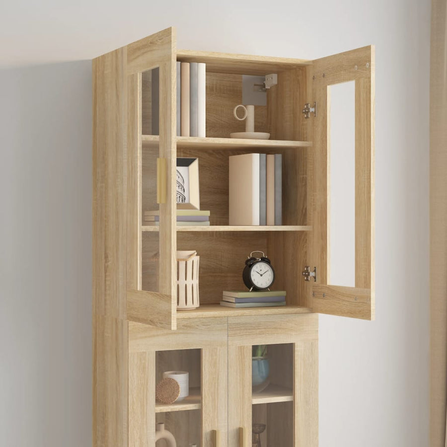 Hangkast 69,5X34X90 Cm Sonoma Eikenkleurig